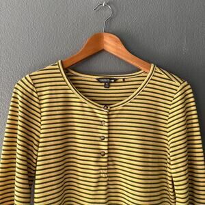 Toad&Co Piru Long Sleeve Henley in Pike Trio Stripe